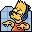 Bart rapping folder icon